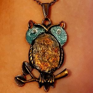 Owl necklace pendant